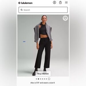 EUC Lululemon Utilitech Relaxed Mid-Rise Trouser
7/8 Length size 8